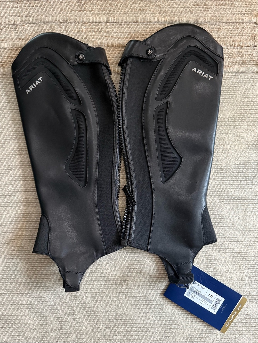 Ariat Black Leather Half Chaps - Unisex